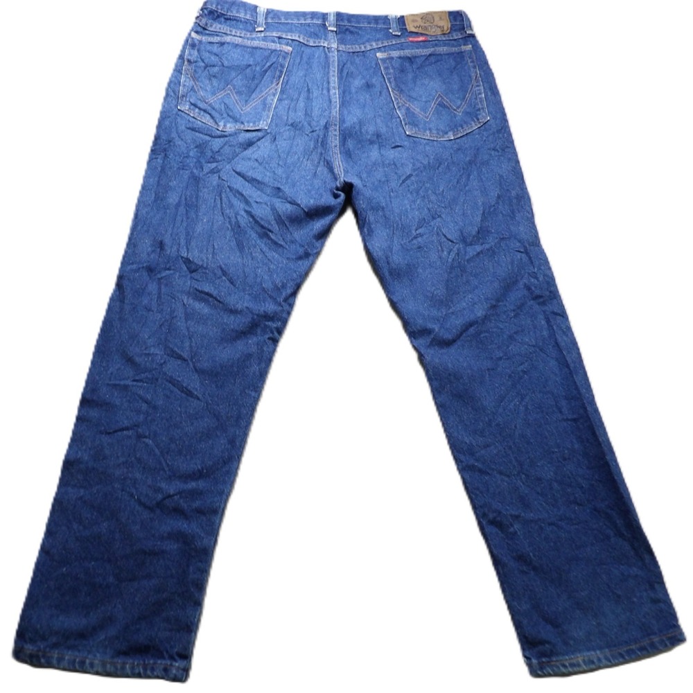 VTG 90s Wrangler Men W36 L30 Blue Regular Straight Western Jeans USA Ranchwear